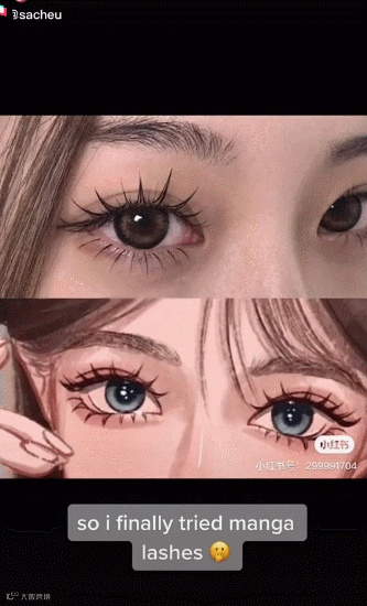 “漫画睫毛”风靡TikTok！播放量超2400万