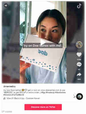 【TikTok案例分析】Doe Lashes的平价营销之路