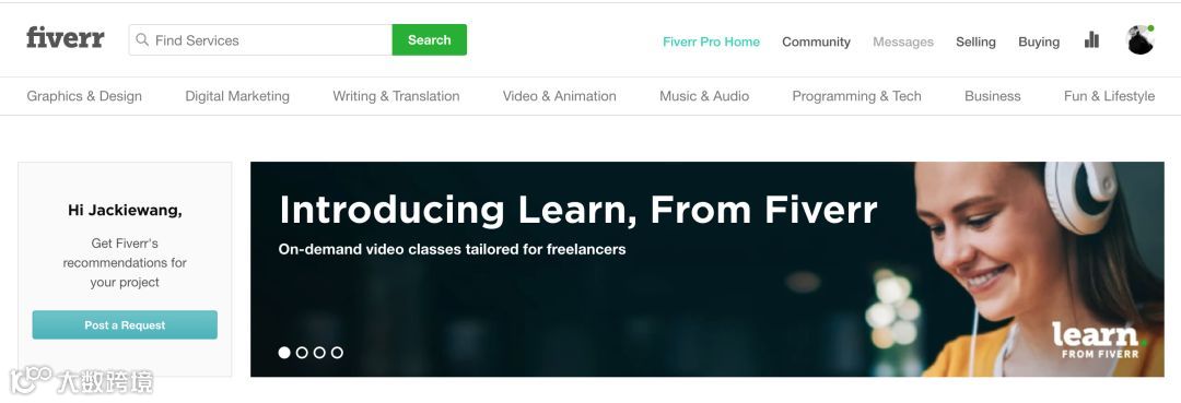 一个无所不能的国外众包网站Fiverr