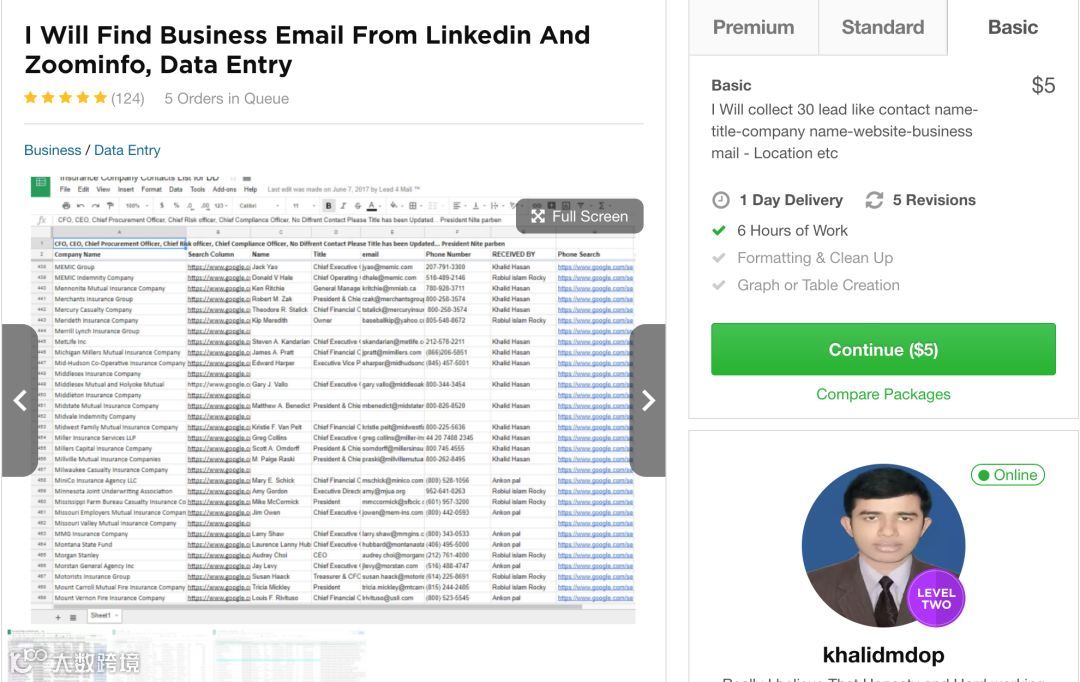 一个无所不能的国外众包网站Fiverr