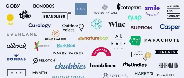 这170多个DTC品牌在广告/品牌方面大放异彩