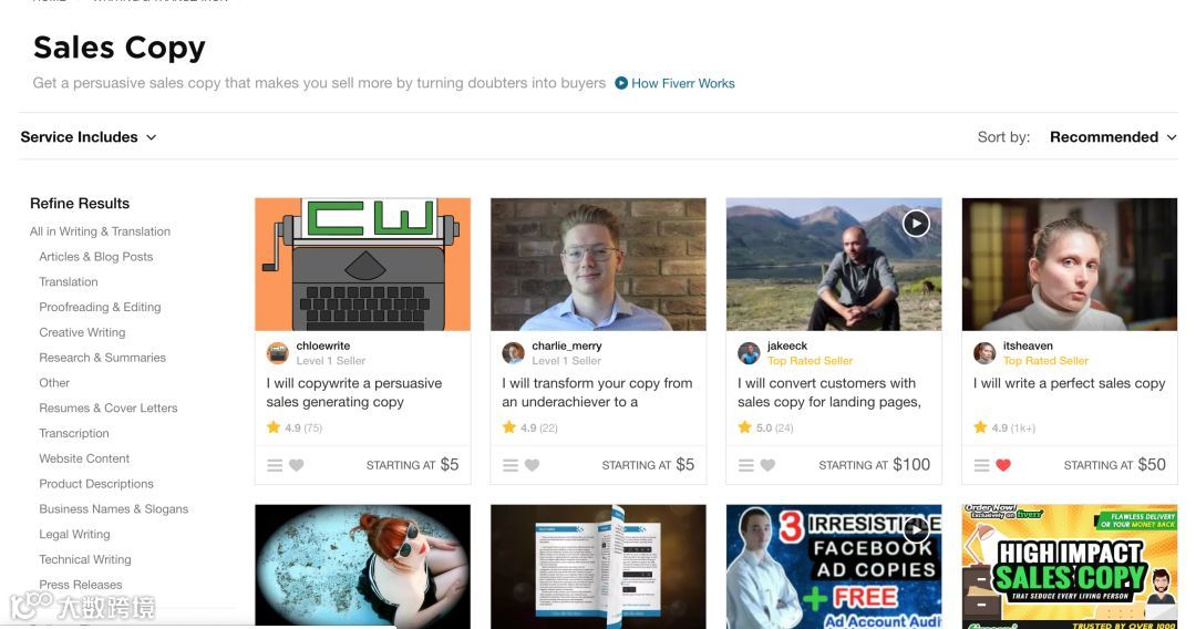 一个无所不能的国外众包网站Fiverr