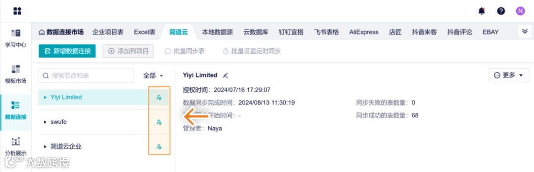 功能详解｜数据源管理，整合所有数据源表格的新增、修改和分发