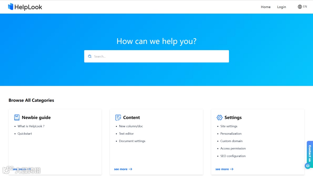 多模板多语言，HelpLook 一招解决帮助中心与博客建站所需！