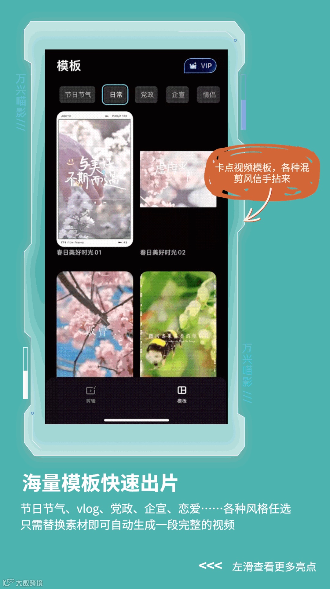 全流程视频剪辑,用万兴喵影APP就够了