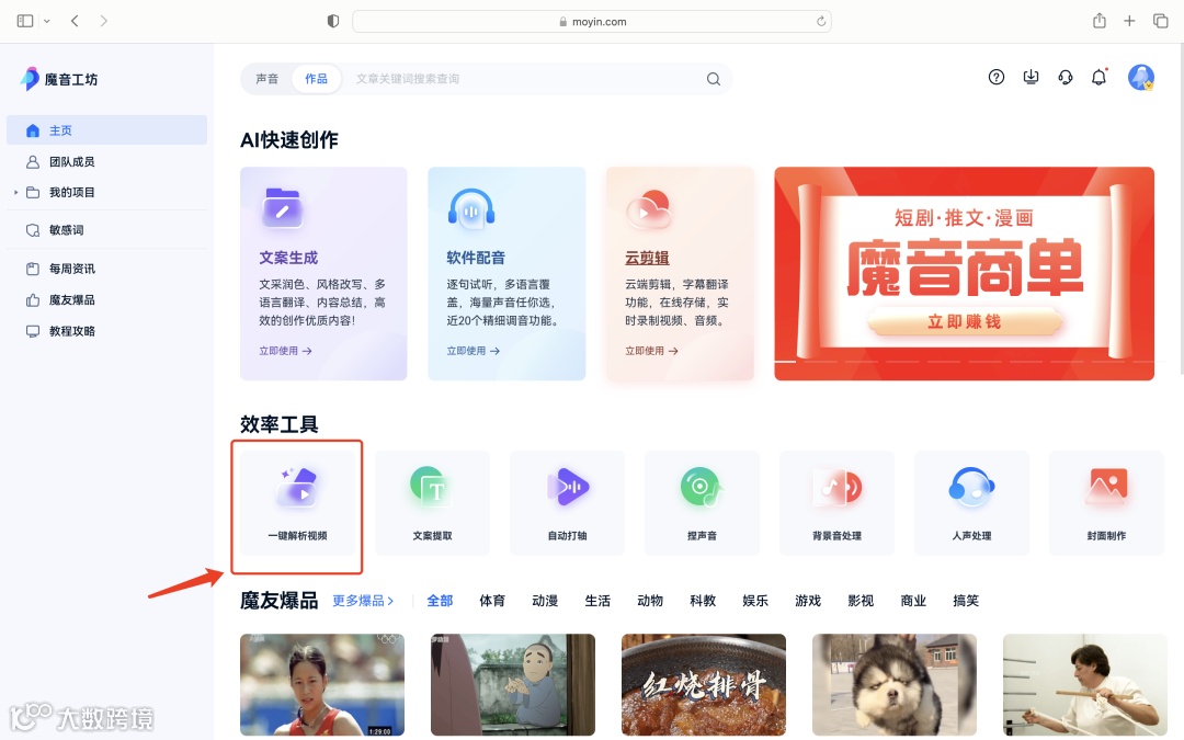 魔音课堂｜「一键解析视频」详细教程来啦！提取文案？配同款声音？复制粘贴视频链接不会？快戳进来看看吧~