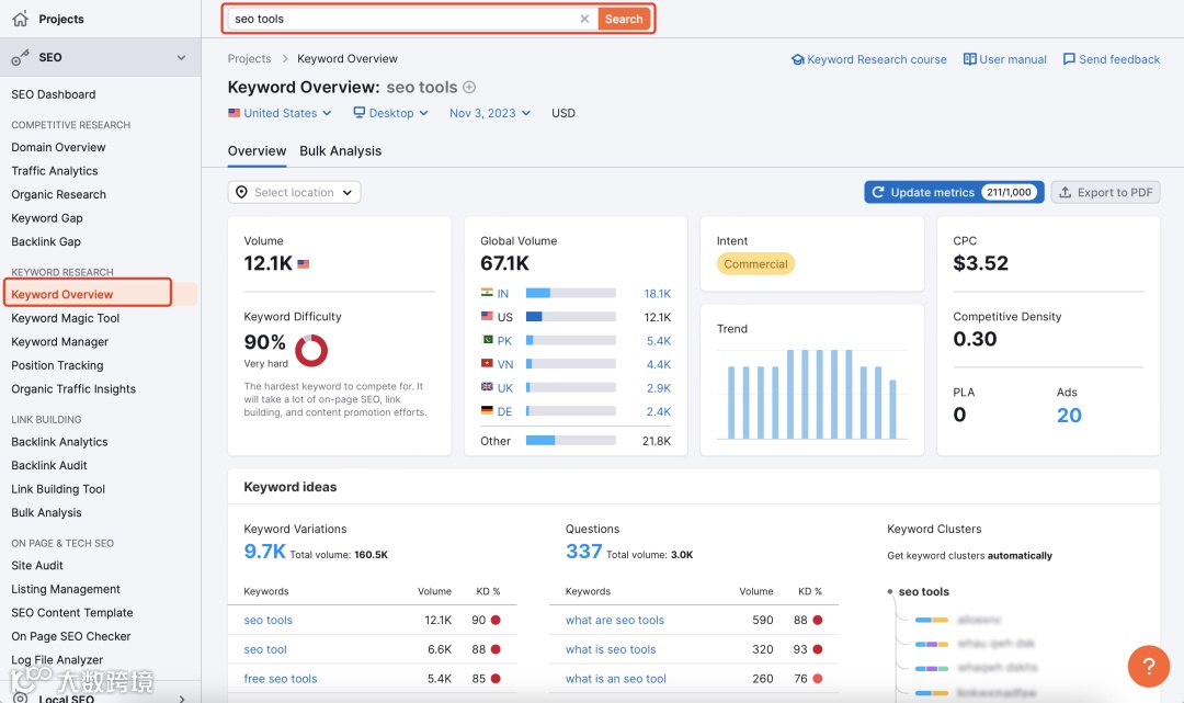 干货｜怎么查询一个关键词的流量？
