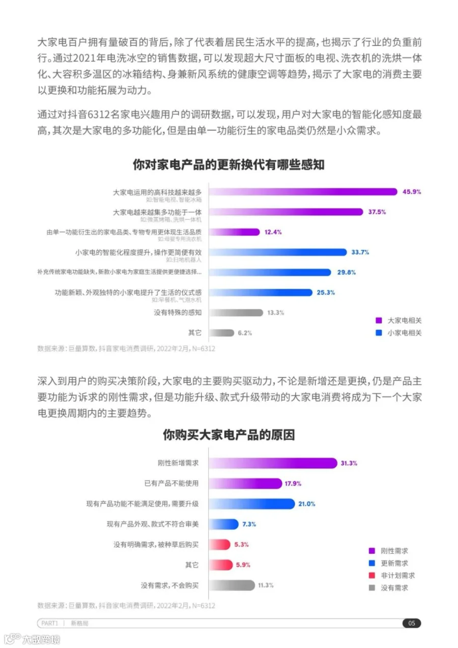 2022抖音电商家电行业洞察报告（附下载）
