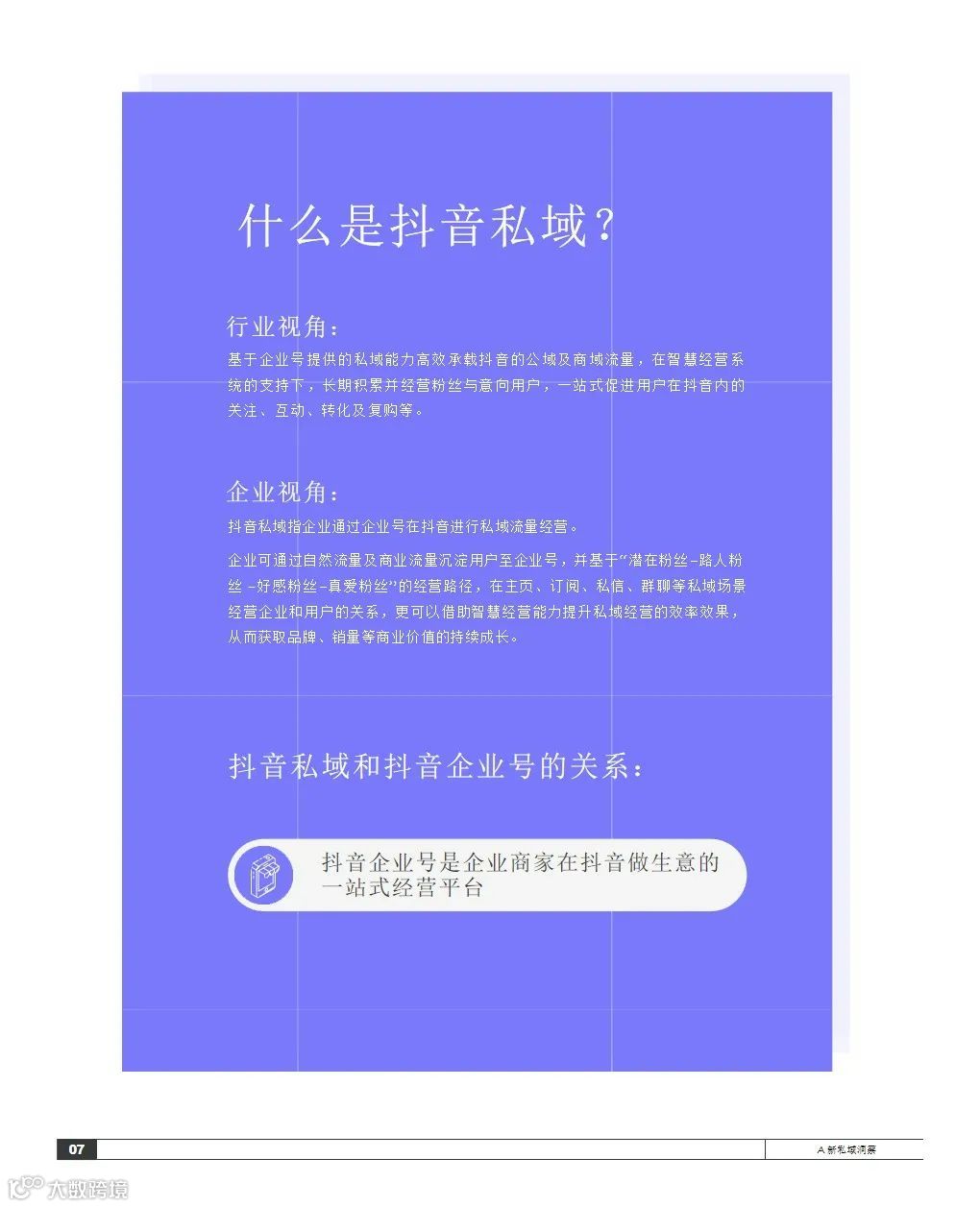 2021抖音私域经营白皮书