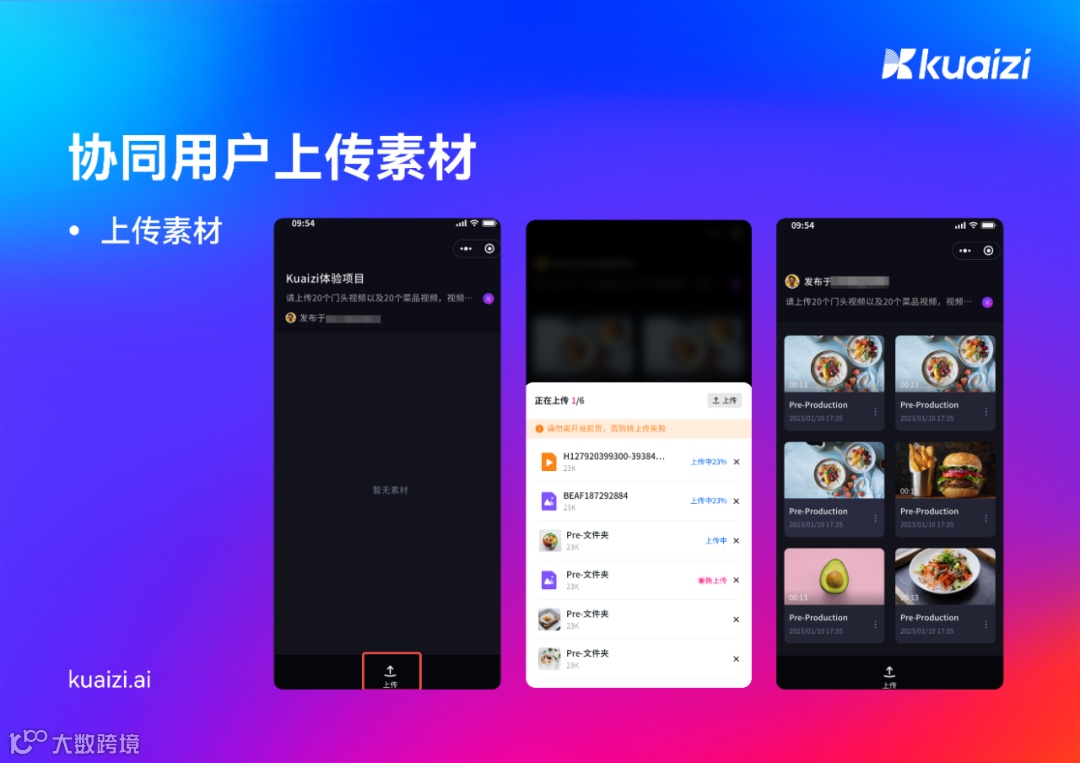 Kuaizi推出「素材协同」功能，助力多门店素材高效传输！