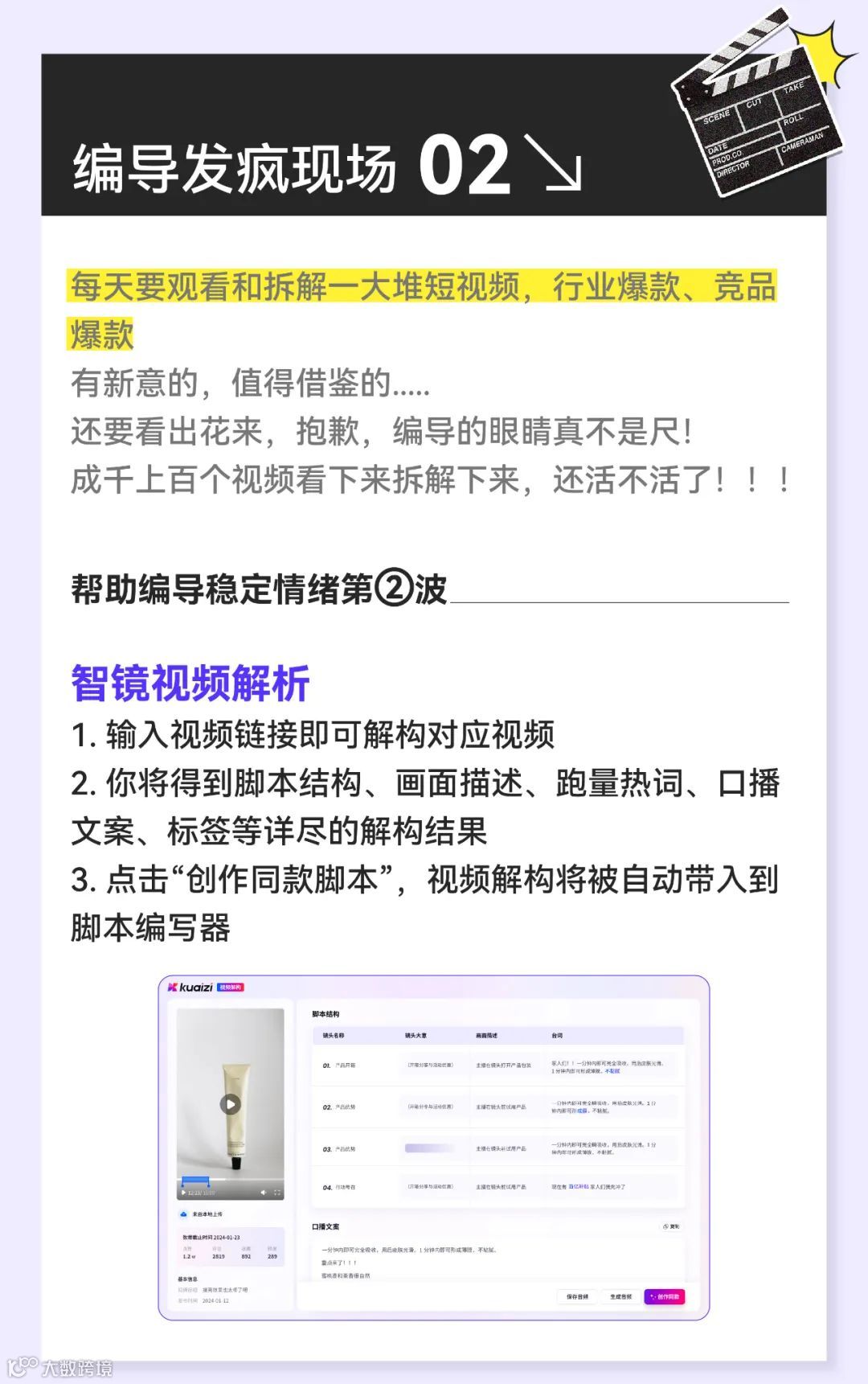 如何让那个正在发疯的编导瞬间稳定情绪？