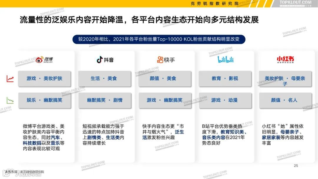 2022六大平台KOL粉丝分析研究报告（附下载）