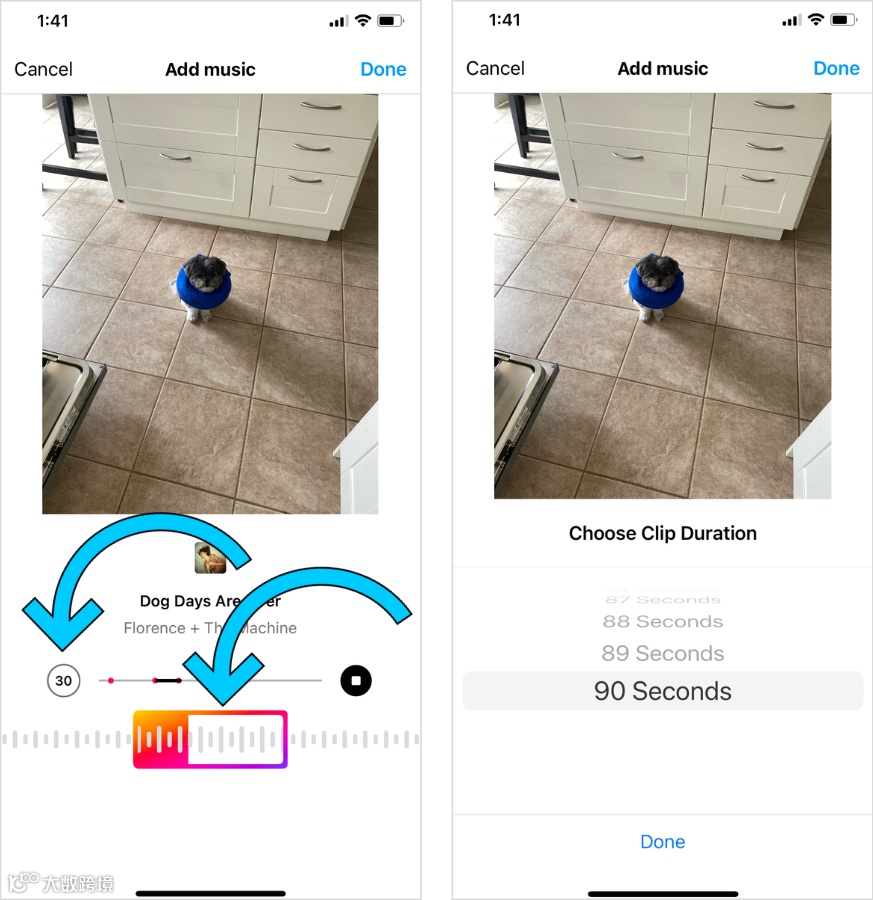 将配乐添加到Instagram story和Post需要几步？