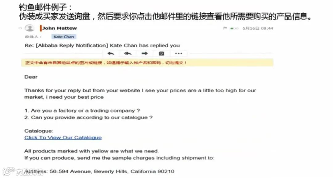 识别外贸钓鱼邮件的方法