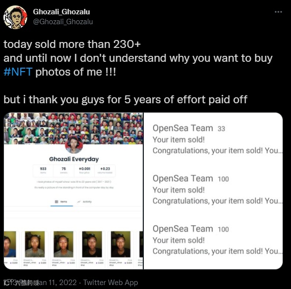 为何印尼素人小哥可以靠自拍在NFT赚100万？