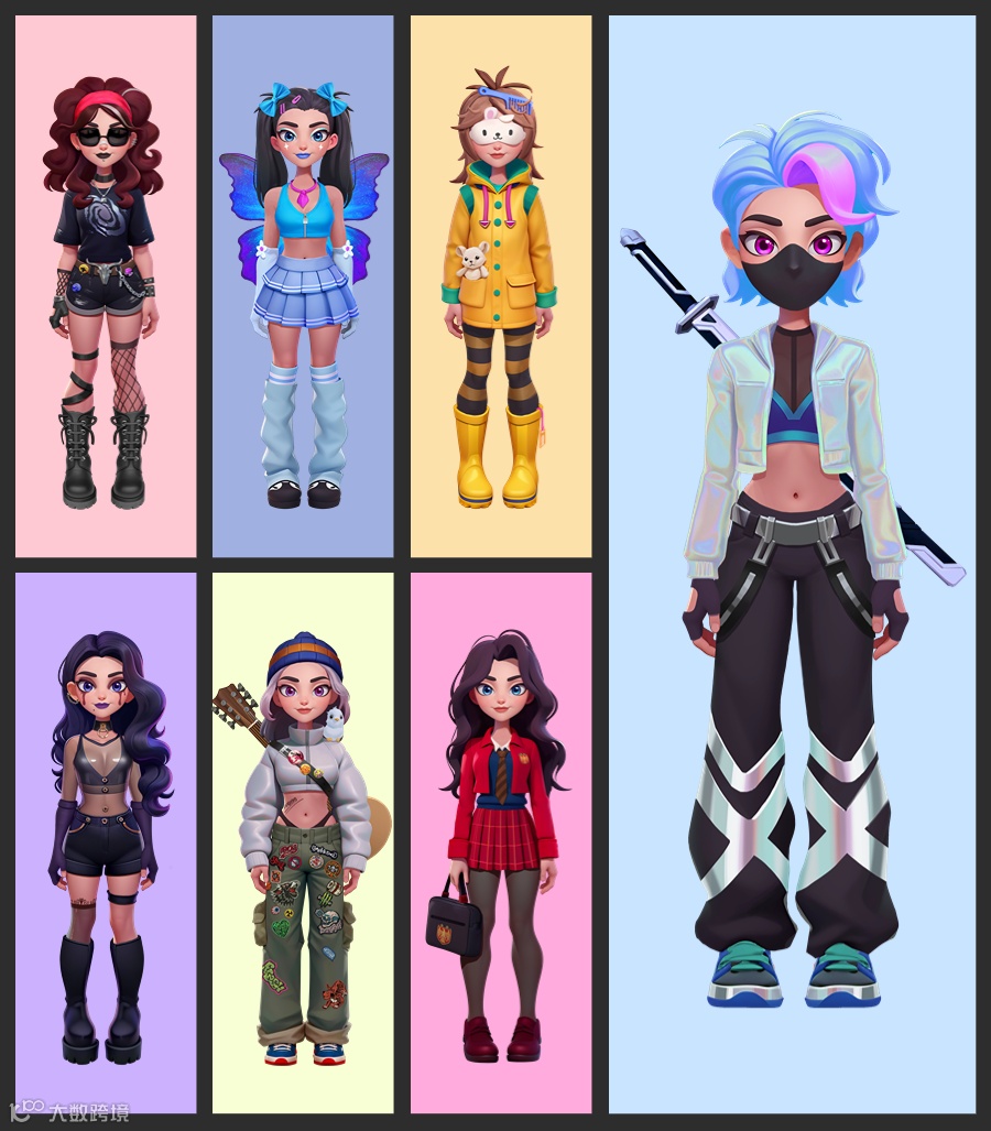 卷怕了？！来看看用AI辅助《换装游戏》角色造型设计