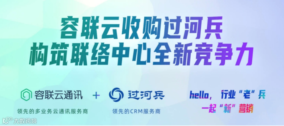多业务云通讯服务商容联云(RAAS.US)收购CRM服务商过河兵