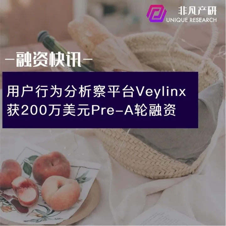 用户行为分析察平台Veylinx获200万美元Pre-A轮融资