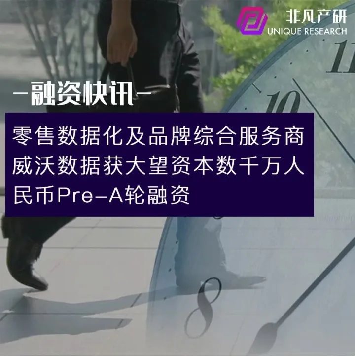 零售数据化及品牌综合服务商威沃数据获大望资本数千万人民币Pre-A轮融资