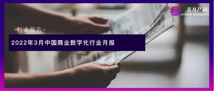 行业报告 | 2022年3月中国商业数字化行业月报