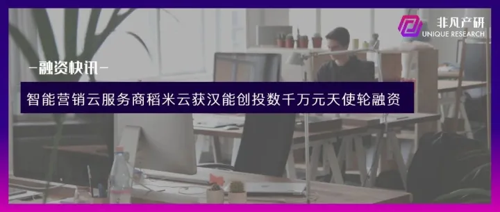 智能营销云服务商稻米云获汉能创投数千万元天使轮融资