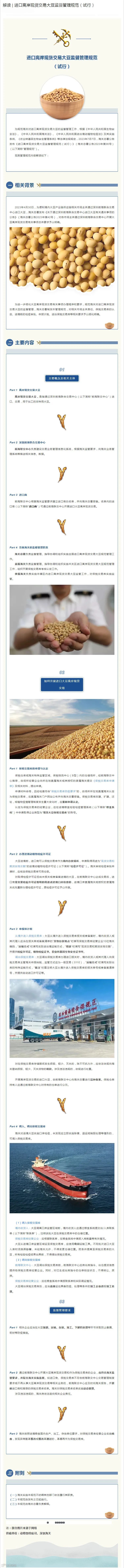 进口离岸现货交易大豆监督管理规范（试行）