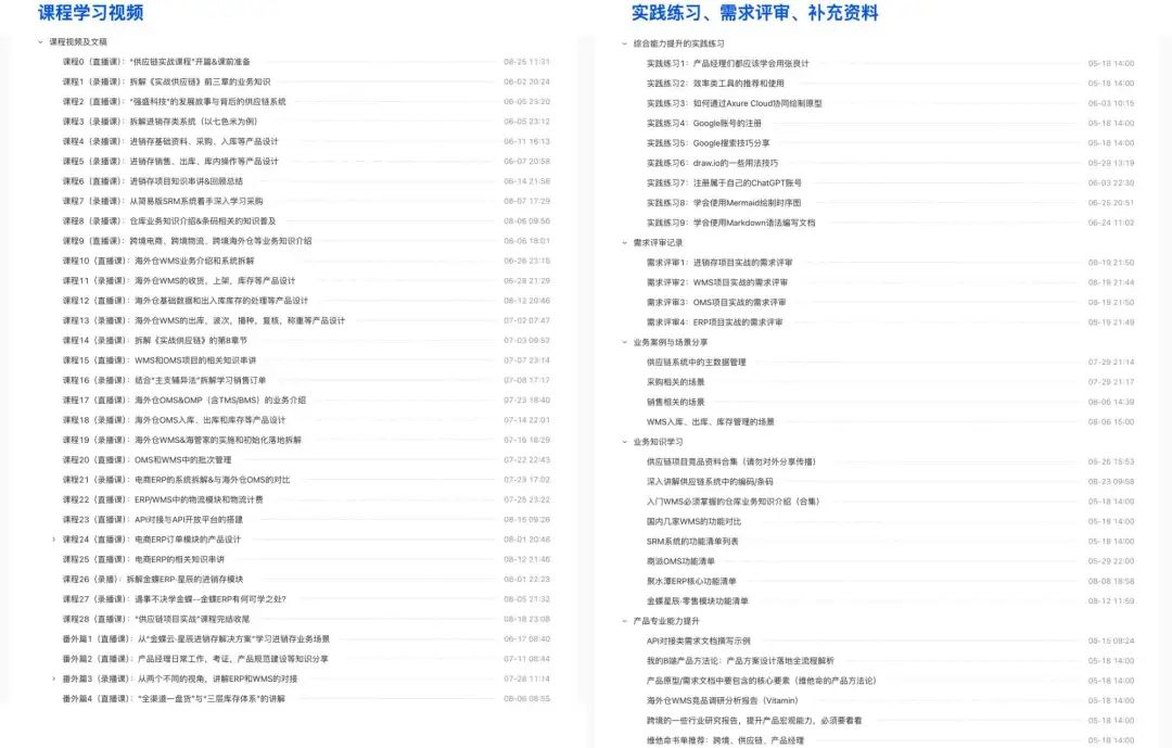 “供应链项目实战课·八期”——经典之作，助你决胜金九银十