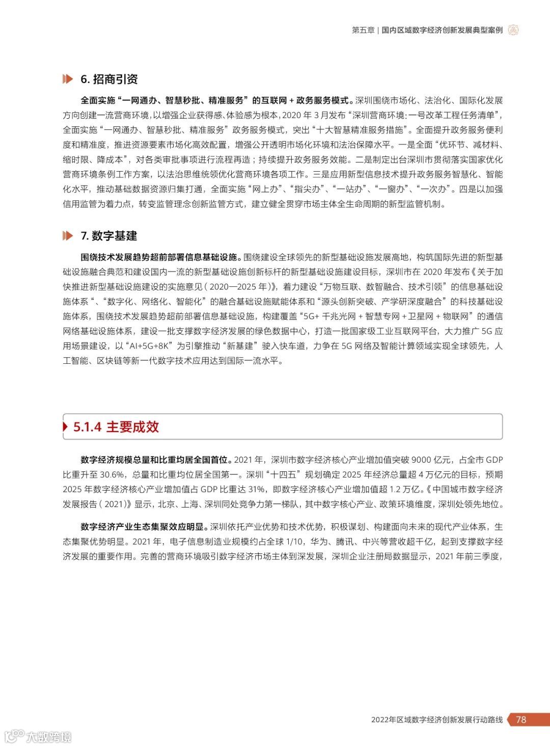 2022年区域数字经济创新发展行动路线