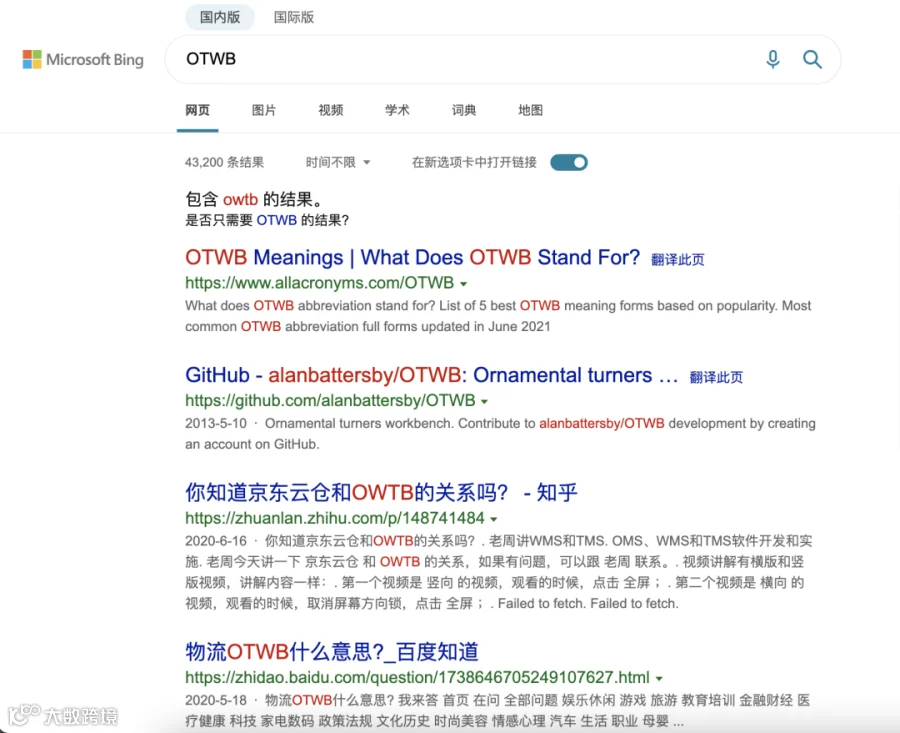 跨境电商海外仓：OTWB是什么意思？