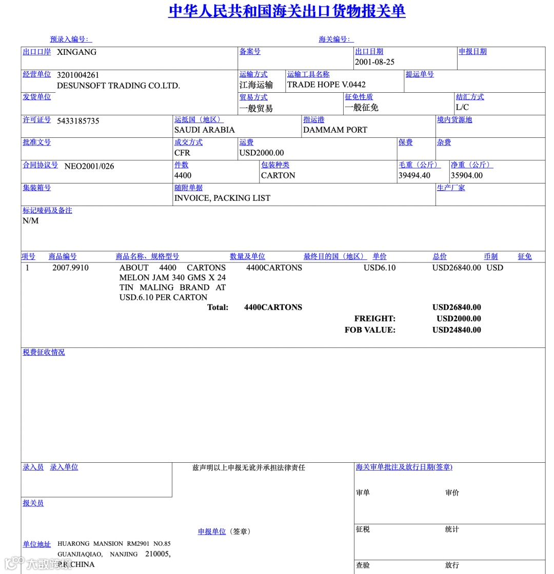 11类外贸单证模板!看这篇就够了!