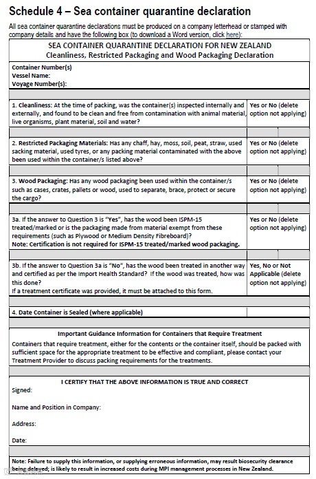 注意！这个国家更新进口海运集装箱检疫及申报要求
