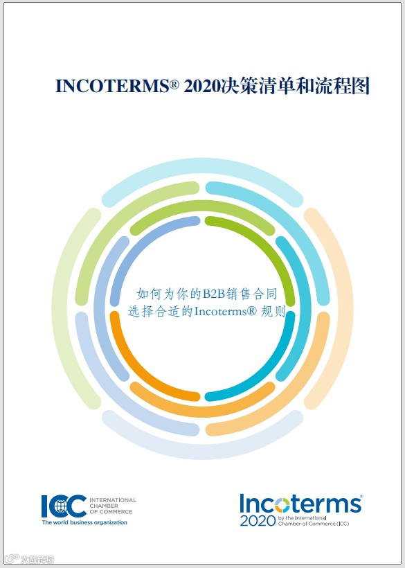 国际商会发布《国际贸易术语解释通则2020决策清单和流程图》