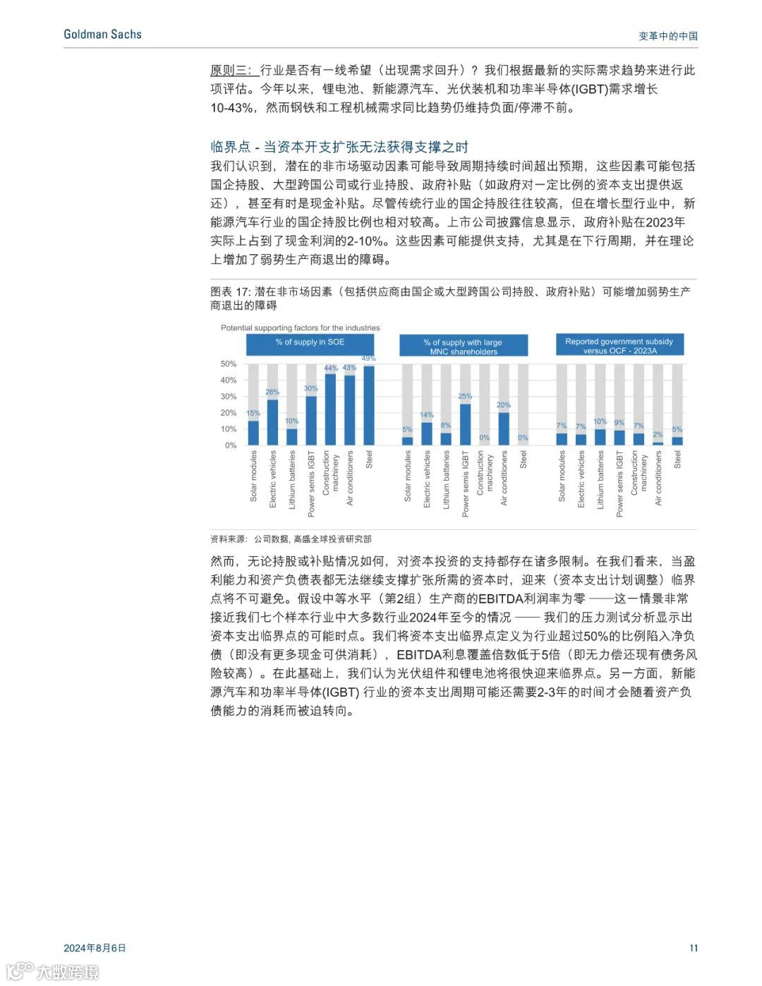 高盛:最惊艳的中国制造业报告,七大行业深度分析(可下载)