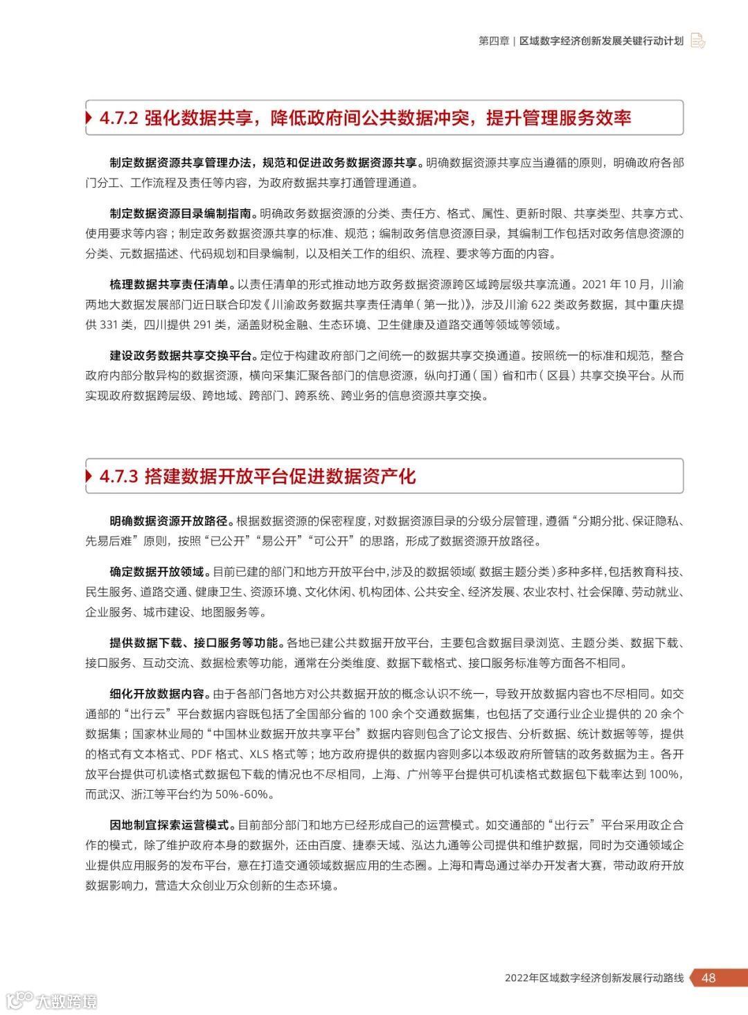 2022年区域数字经济创新发展行动路线