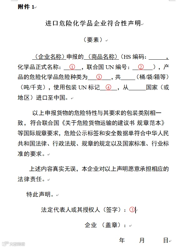 【商品检验】危险化学品,请如实申报