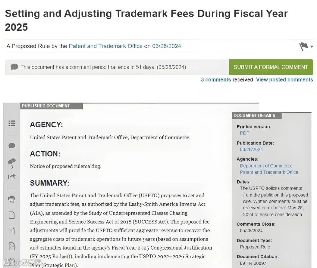 美国商标专利官费即将暴涨，再拖真要亏大发了！