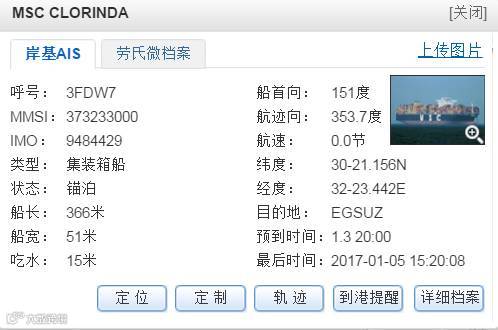 又双叒叕出事故，MSC集装箱船苏伊士搁浅