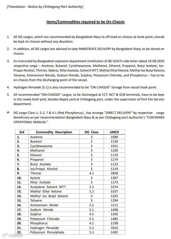 该港针对危险品发布多条新规,船公司:暂时停止订舱