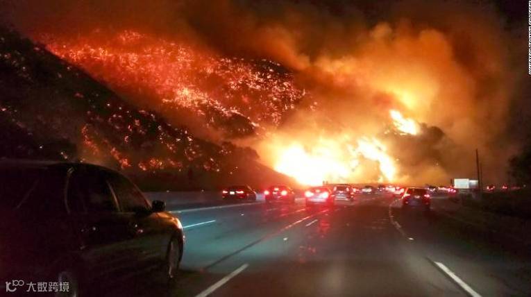 加州大火,洛杉矶告急!或影响圣诞节前后物流