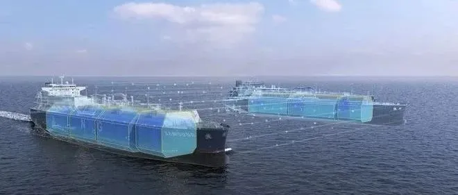 这种新型环保集装箱船，可增加8%额外装载空间！