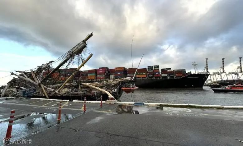 突发!马士基一集装箱船发生严重撞船事故!