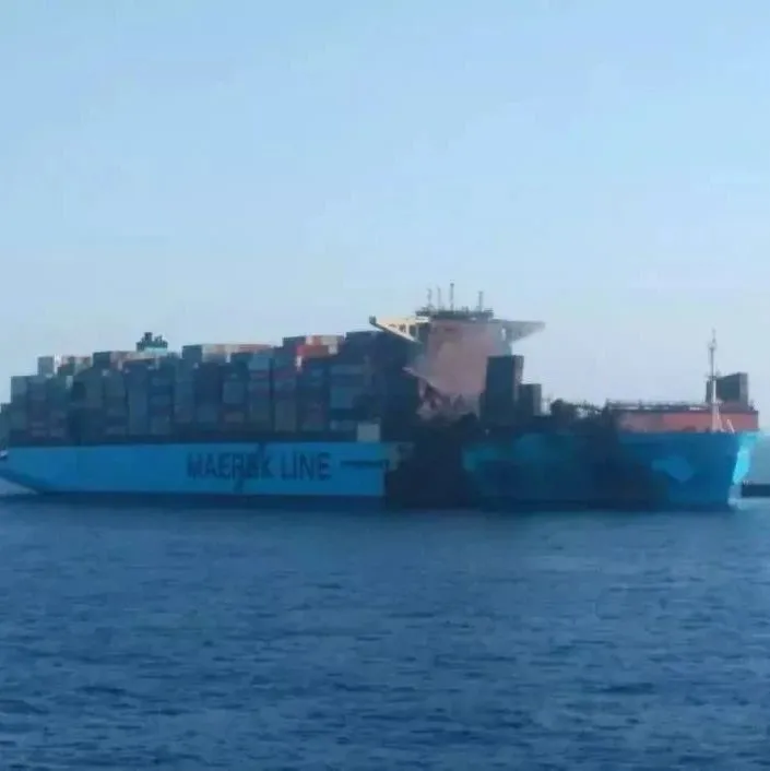 火灾发生83天后，马士基浩南轮终于在5月27日靠泊卸柜了！！