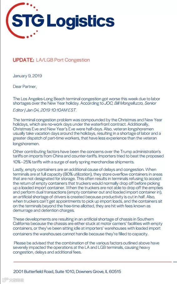 美国港口拥堵恶化持续中,提箱还箱时效严重受影响