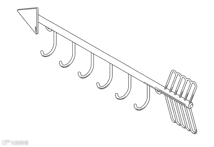 【侵权避险】壁挂式箭头设计项链/钥匙挂钩