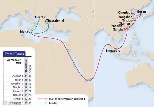 通知丨这家船公司在亚欧航线上增加了四个新的停泊港口