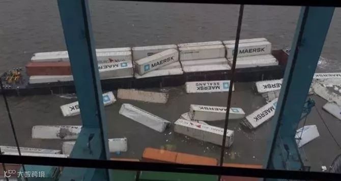 突发丨安特卫普港发生集装箱船倾斜事故，30多个集装箱落水航道临时封闭（附视频）！