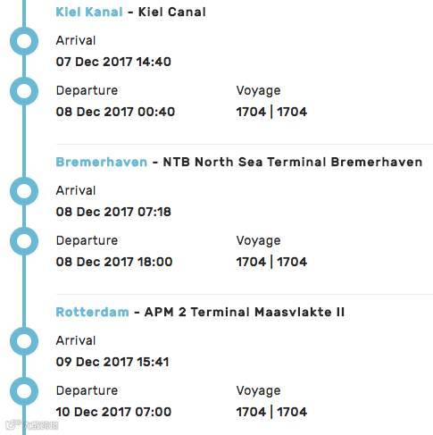 突发丨24个集装箱从不莱梅运往鹿特丹途中落水,部分货柜已进水沉没!