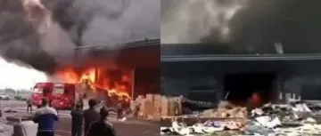 义乌一物流中心突发爆炸起火，货物被烧毁！