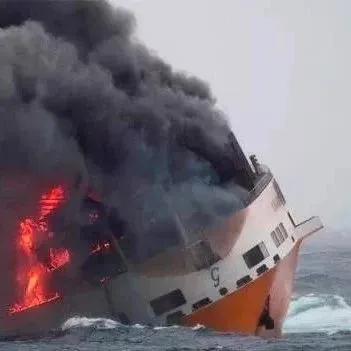 突发丨一艘由苏伊士前往吉布提的船起火，在阿拉伯海域烧毁