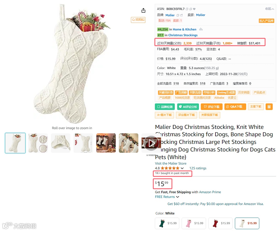 人类的圣诞袜不赚钱,狗的圣诞袜总可以吧?